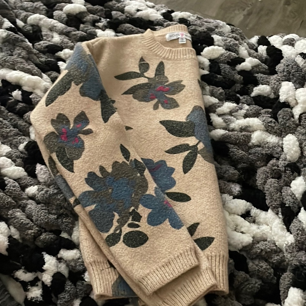 Girls floral sweater